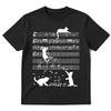 Funny Cat Playing Music Note Clef Musician Art Piano Graphic Tshirts Unisex Unisex Clothing Fashion High Quality Cotton Tshirt Top