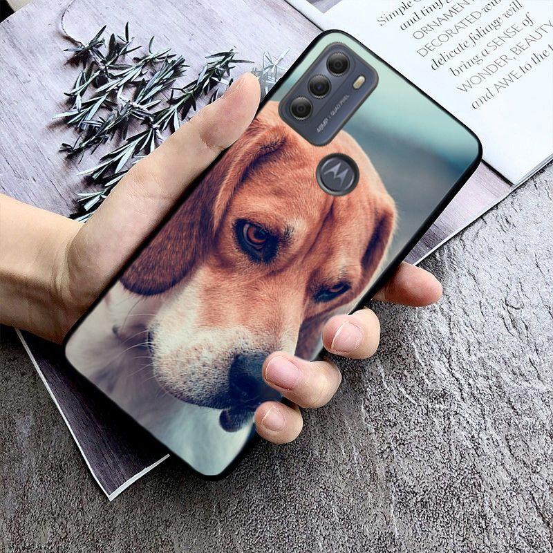 Beagle Dog Phone Case for Motorola Moto EDGE 20pro EDGE 20lite E6 E7 Cover G STYLUS GPLAY GPOWER G 5G PLUS G30 G100 Funda Coque