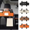 New 3-in-1 Car Backseat Organizer Multifunction Auto Accessories Tissue Box Hanging Leather Interior Storage Bag