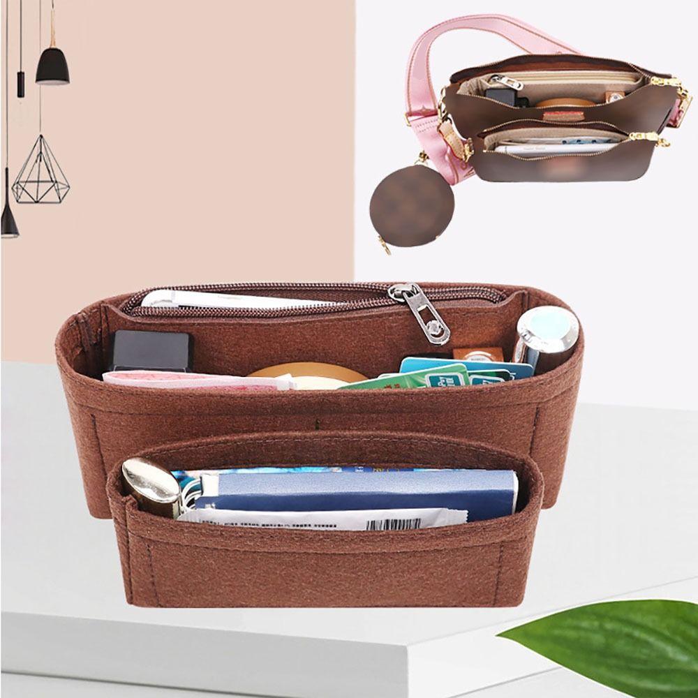 Felt Handbag Insert Bag Storage Bag Support Internal Bag Portable Organization Purse Liner for For LV Multi Pochette Accessoires