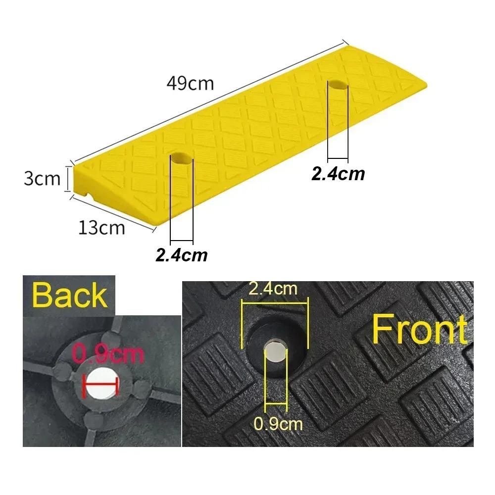 Curb Ramp In Tire Accessories Lightweight Plastic Curb Ramps For Wheelchair Mobility ,Scooter, Bike, Motorcycle,Loading Dock