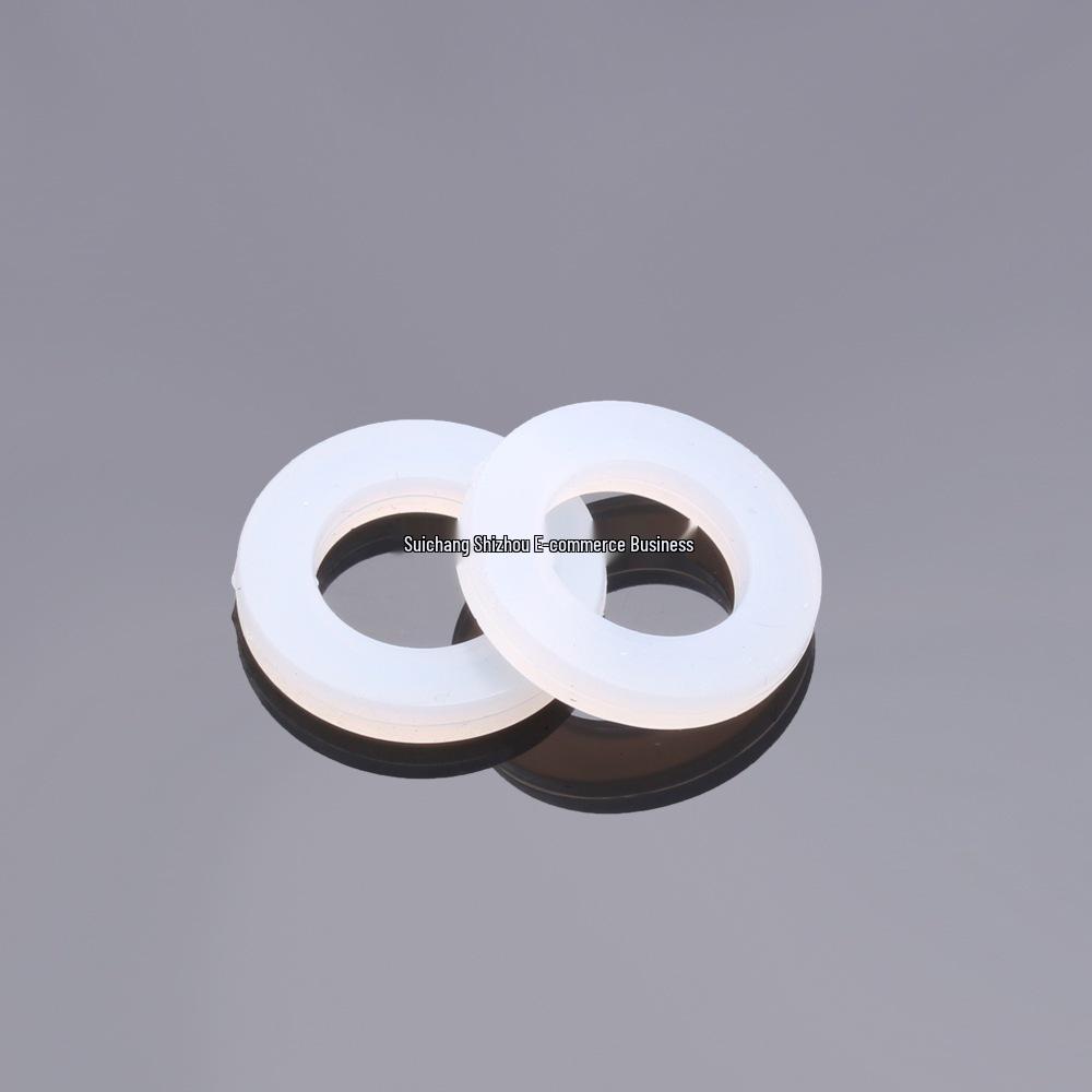 1-Inch Silicone Rubber Gasket Ring for Water Heaters and Pipes - 4-Minute Seal Flat Gasket