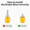 Connect Olive Head Olive Sleeve Brake Hose Olive Connector Oil Needle  MTB Road Bike