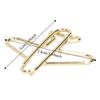 100PCS Funny Aircraft Shaped Paper Clips Gold Mini Size Jumbo Paper Clips Anti Rust Decorative Gold Paper Clips Stationery