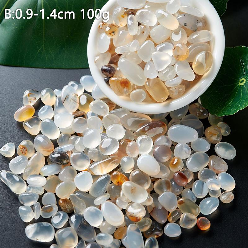 Colorful Mixed Agate Stone Tumbled Stones Pebble Fish Tank Decoration Vase Filler Landscape Home Decor