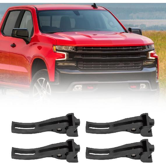 Tonneau Cover Clams Universal Replacement Parts For Hard Folding Or Soft Folding For Truck Bed, Rear Clamp Replacement (4 PCS)