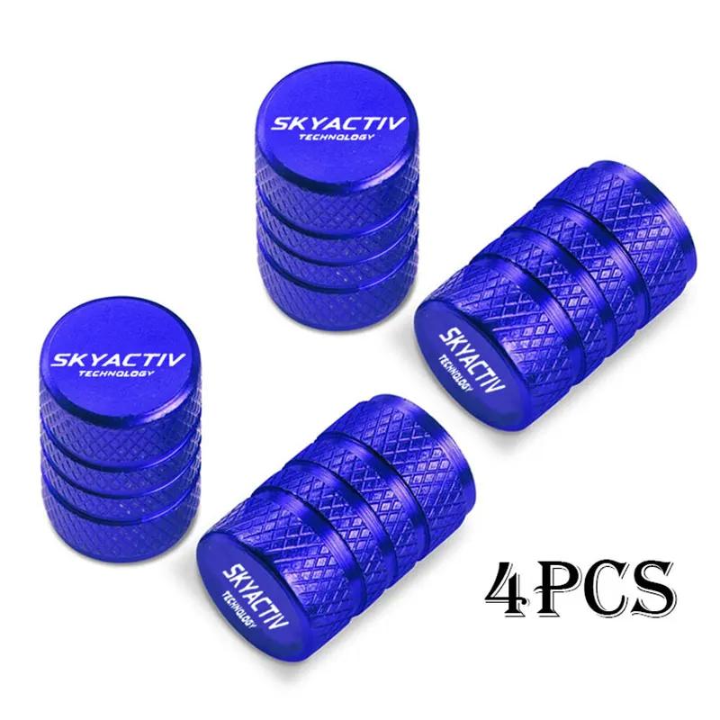 Car Wheel Tire Valve Caps Tyre Stem Covers Airdust Waterproof For Mazda Skyactiv 3 Bk 6 Gg Gh Gj Cx3 Cx5 Cx30 Cx7 Cx8 Cx9 Mx5