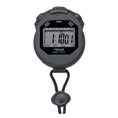 CREPHA Stopwatch Digital Sports Alarm Lap Timer Black TE-S320-BK