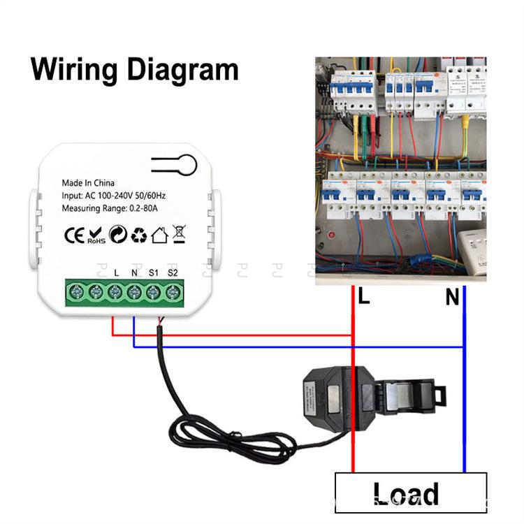 Tuya Zigbee Smart Meter CT Transformer