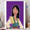 Disney Pearl Painting Anime Mulan Art Kit Adult Beginner Home Wall Decor Special Shape