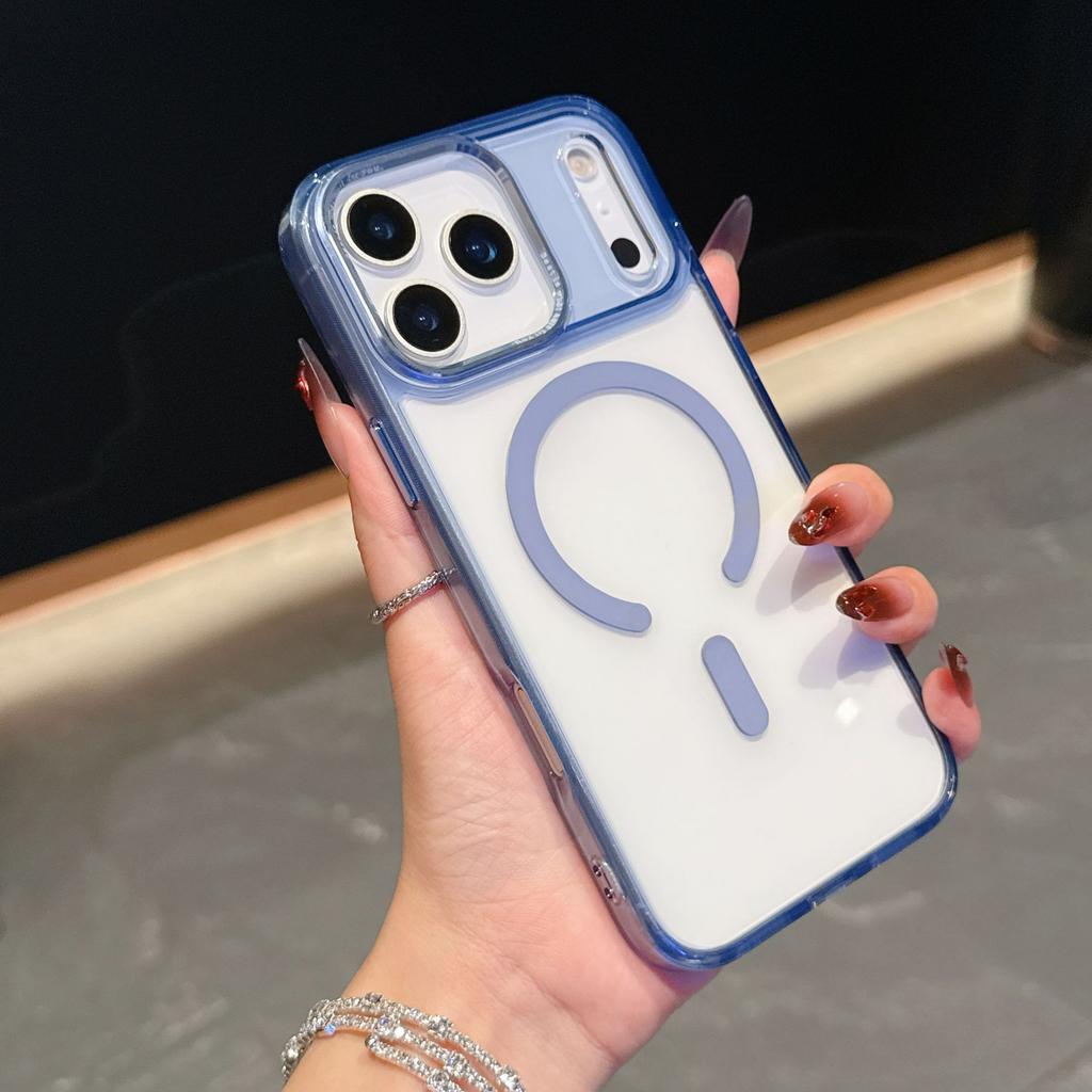 IPhone17Air Transparent Magnetic Phone Case Apple 17ProMax Full Coverage Protection Phone Case