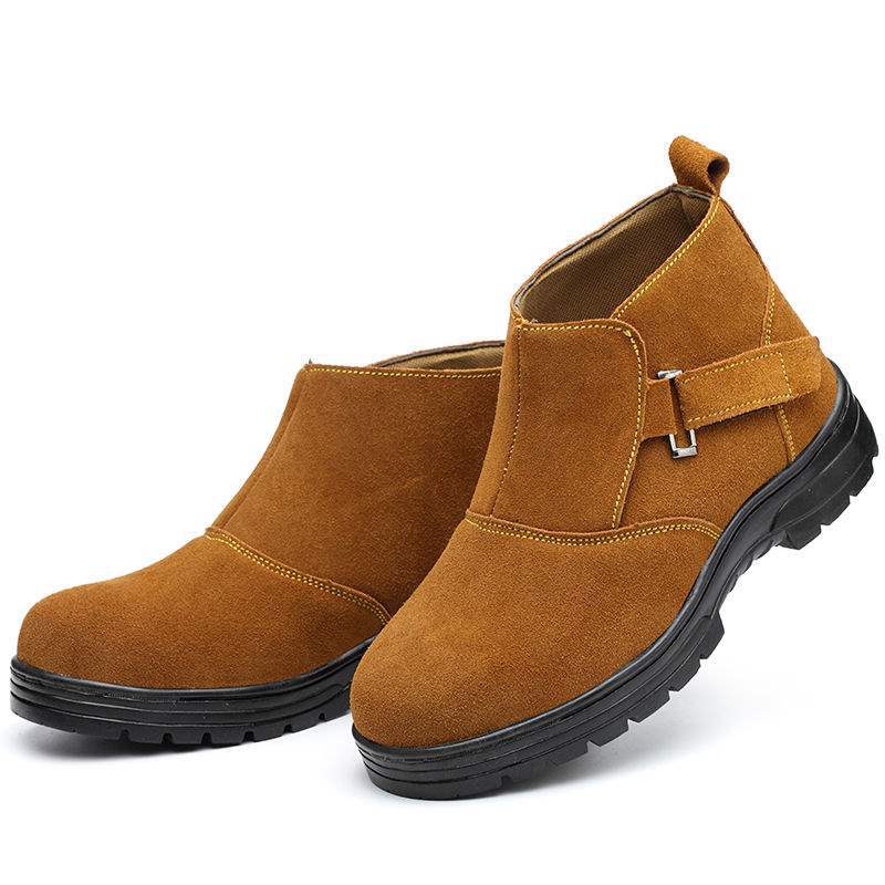 

Welder labor insurance shoes Men s steel baotou anti-smashing, anti-piercing, wear-resistant and anti-scalding work shoes Construction site shoes 40