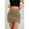 Fashion Summer Women's Short Cargo Skirts Pockets Solid Color Mini Casual Hip Lift Ladies Skirts Ladies Elegant Slim Fit Clothing