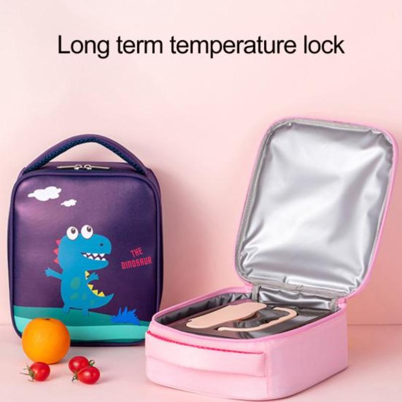 Lunch Box Zipper Closure Reusable Keep Food Warm Cold
