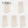 5 Pairs of Female Summer Thin Lovely Deodorizing Sweat Absorbing Breathable Five Toe Socks