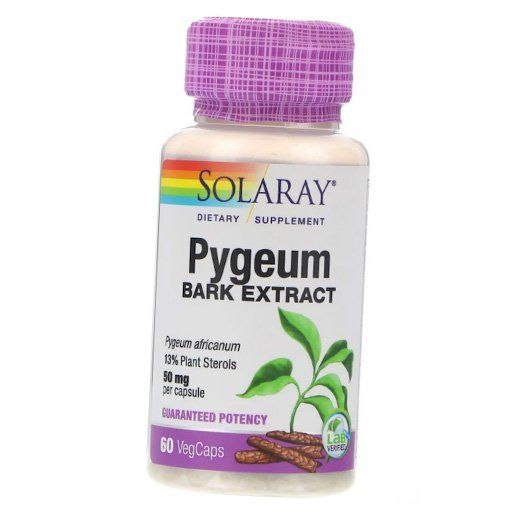 African Plum Bark Extract, Pygeum Bark Extract, Solaray 60vegcaps (71411026)