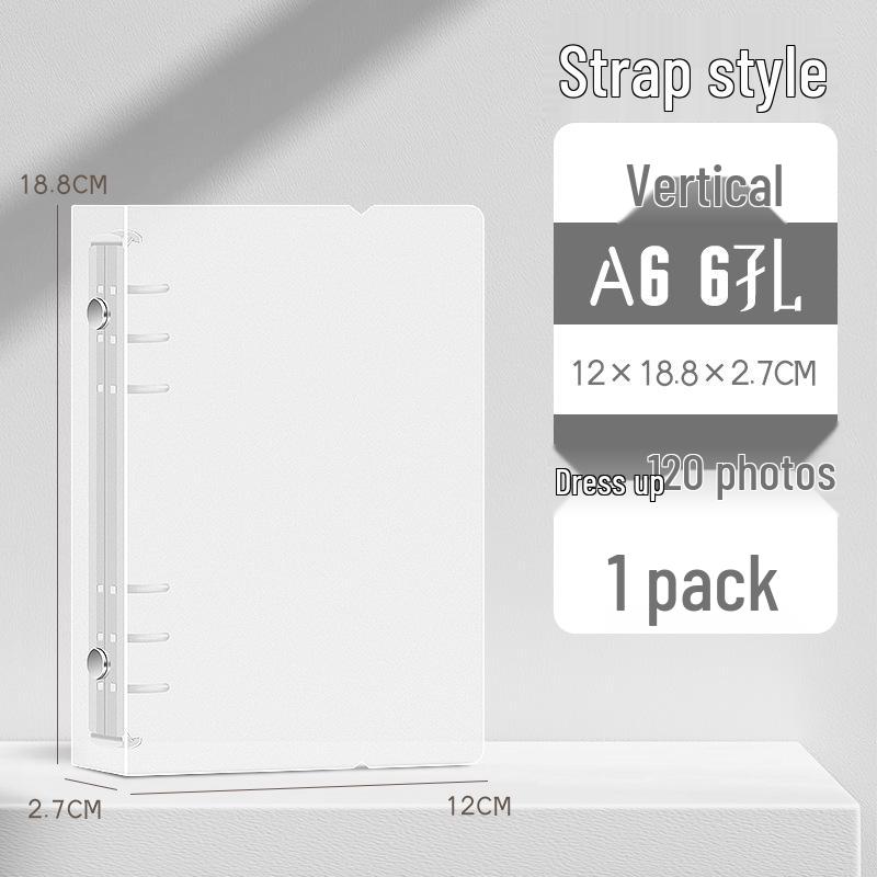 A4 Four-Hole Transparent Loose-Leaf Document Folder Binder