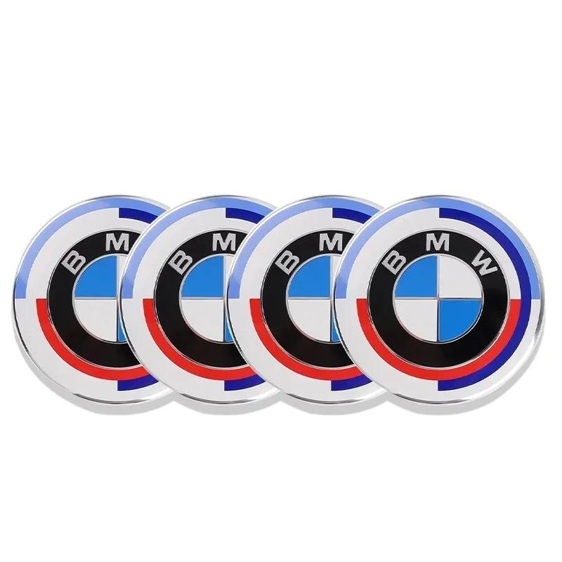 AXNX2 56/60/65mm Car Wheel Center Hub Cap Decal Sticker Accessories For BMW M Performance E46 E36 E34 F10 E90 F30 E60 E53 E30 E92 E87