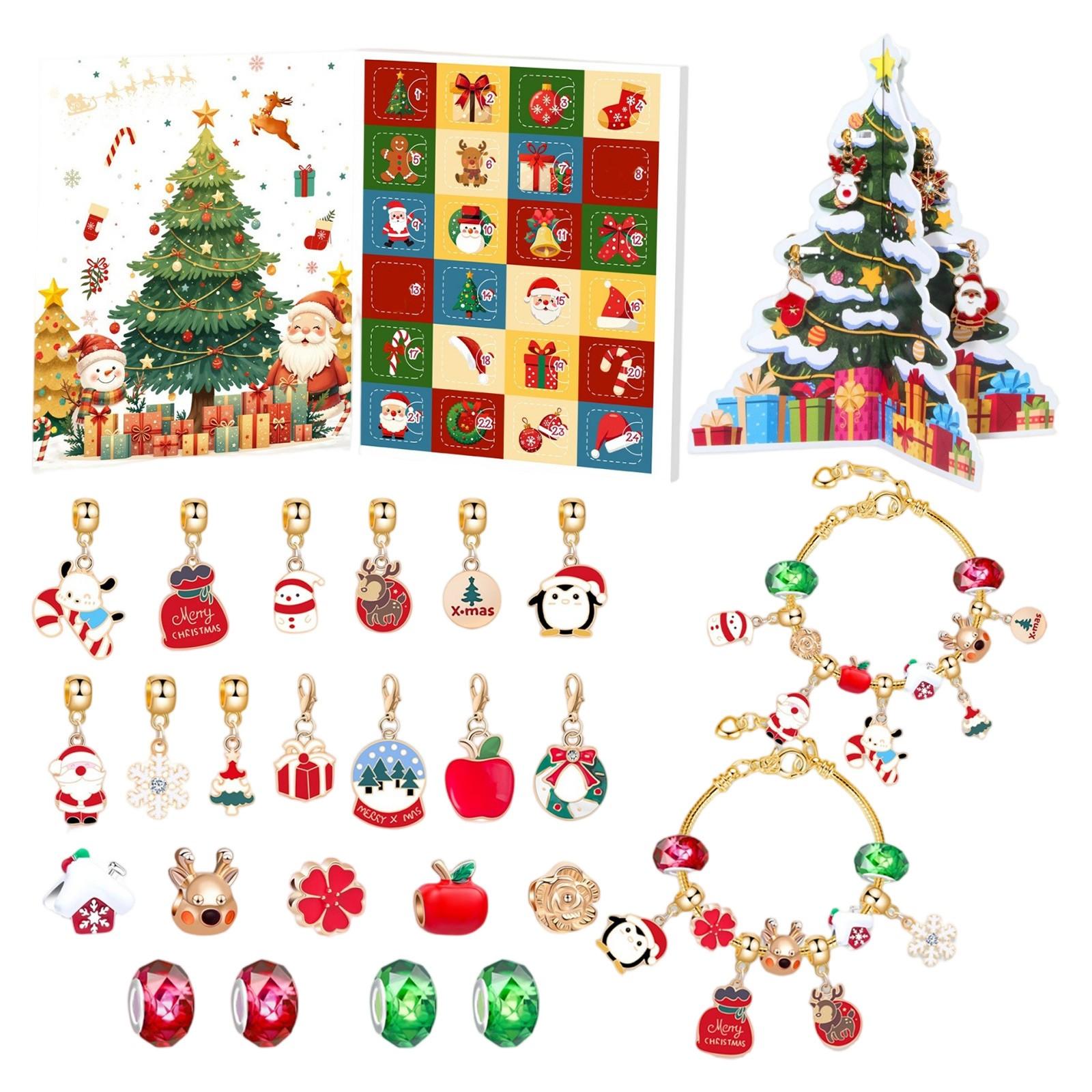 

3D трехмерный рождественский адвент-календарь набор аксессуаров для DIY праздничный подарок для маленьких девочек One Size