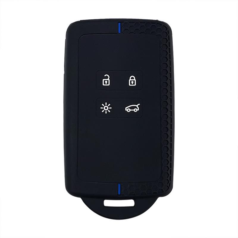 Renault Key Case: Honeycomb Pattern Silicone Bag for Koleos/Fenglang/Fengdu - Anti-Fall Remote Protection