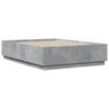 Bed Frame Concrete Grey 140 x 190 cm Engineered Wood