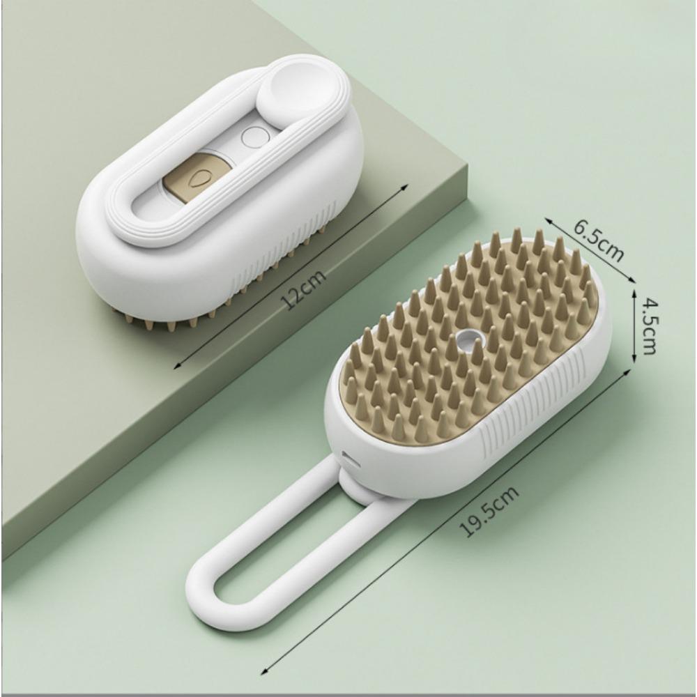 1PC New Pet Spray Comb for Cats and Dogs Pet Electric Spray Hair Removal Comb One Key Spray Anti-Flying Massage Brush, Clean Massage