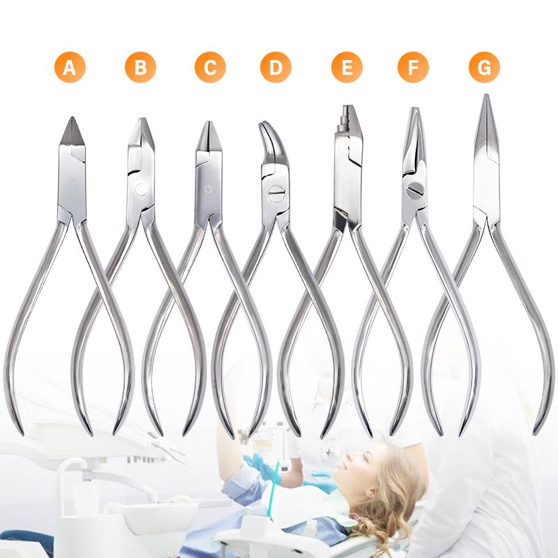 1Pc Dental Plier Curving Wire Distal End Ligature Cutter Bracket Removing Forcep Flat Sharp Trigeminal Top Orthodontic Pliers