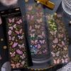3pcs/pack Butterfly Stickers PET Materials Decor Junk Journal DIY Cut Collage Photo Album Scrapbook Sticker Stationery