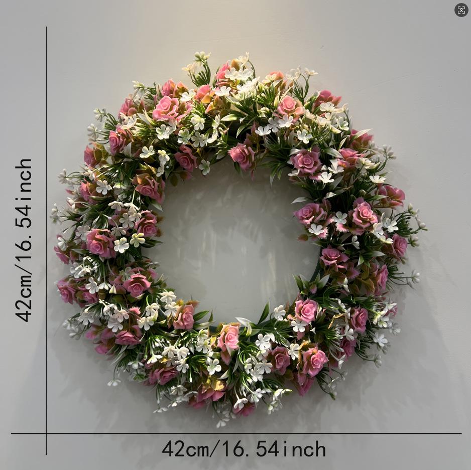 Spring & Summer Texas Wildflower Wreath for Front Door and Courtyard Decoration