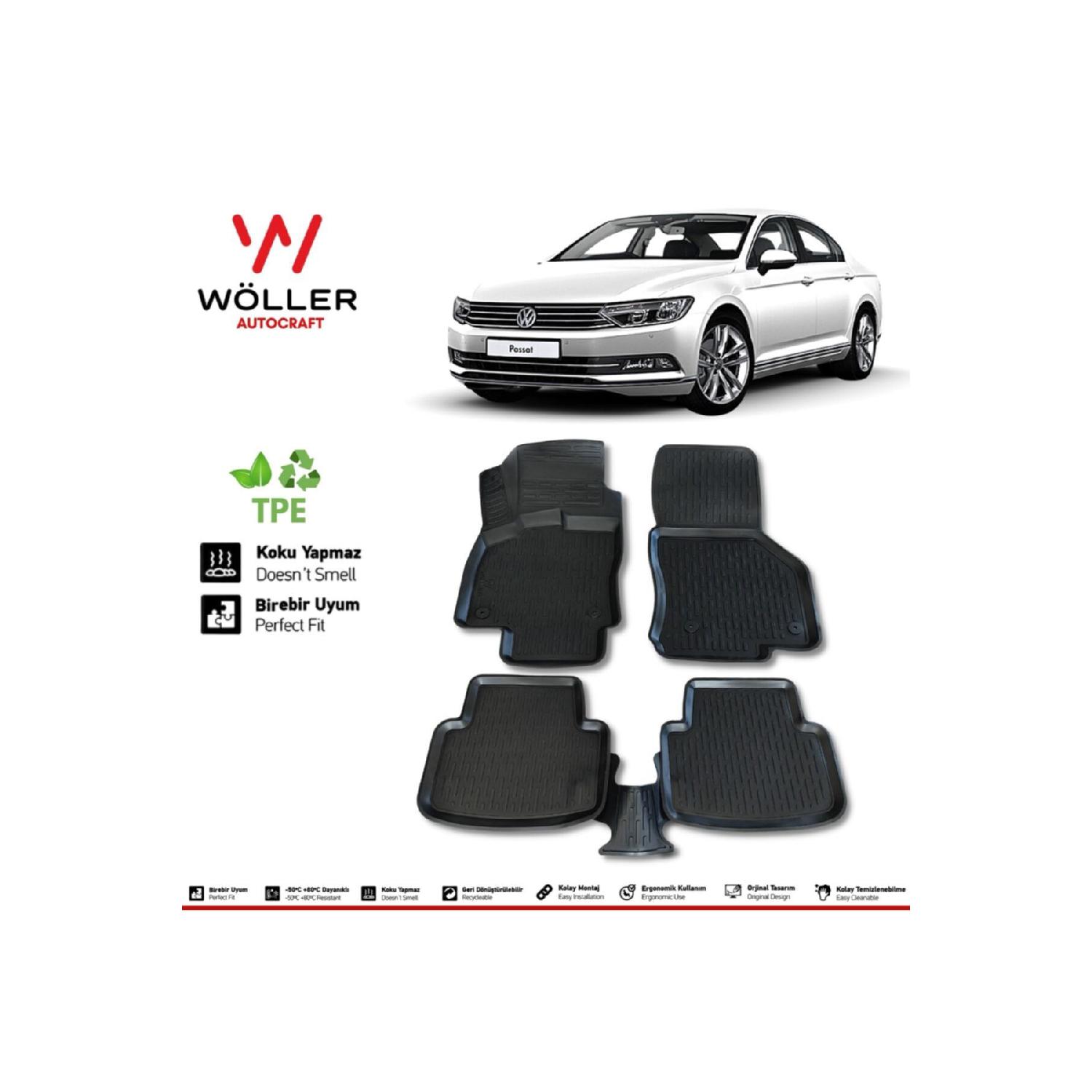 

Напольный коврик Volkswagen Passat B8.5 B8, совместимый с 2015 по 2023 год, 3d коврик для бассейна