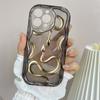 LZ5 Butterfly Black Gold Snake Clear Soft Wave Phone Deksler for iPhone 15 13 Pro Max 12 mini 14 8 Plus XS Max XR 6 Beskyttelse Bakdeksel