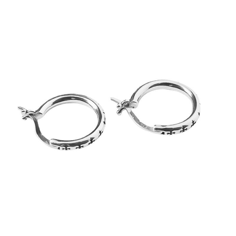 Trendy Korean & Japanese Cross Earrings: Retro, Fashionable, Elegant Ear Cuffs & Studs for Women