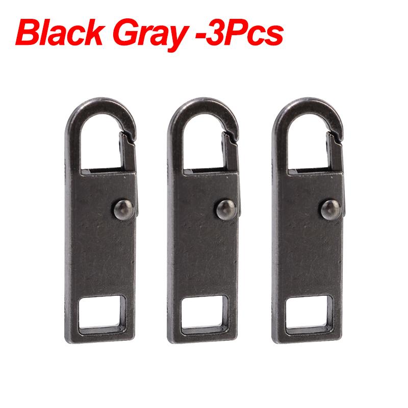 Kit de reparación instantánea de repuesto para tirador de cremallera de metal, 1/5 piezas, cabezal de cremallera para ropa, bolsos, deslizadores de cremallera para costura DIY.