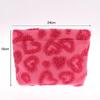 Plush Cute Love Makeup Bag Portable Skincare Product Lipstick Storage Bag Hand-Held Inner Bag Korean Brush Pencil Cases
