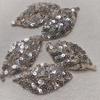 10Pcs Golden Silver Leaves With Sequins Embroidered Patches Applique Clothing Patch Decoration