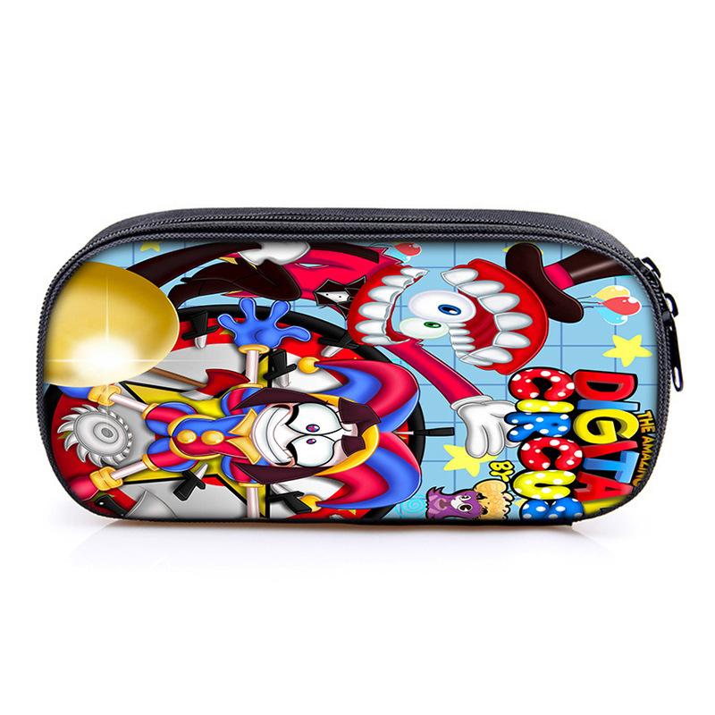 Circus The Amazing Digital Circus Compartment Pencil Case Student Children'S Stationery Case Pencil Case