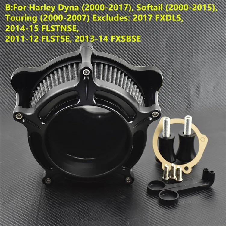 Motorcycle Air Filter Intake Air Cleaner System Kit For Harley Sportster XL Iron 883 1200 Touring Road King Softail Dyna FLHT
