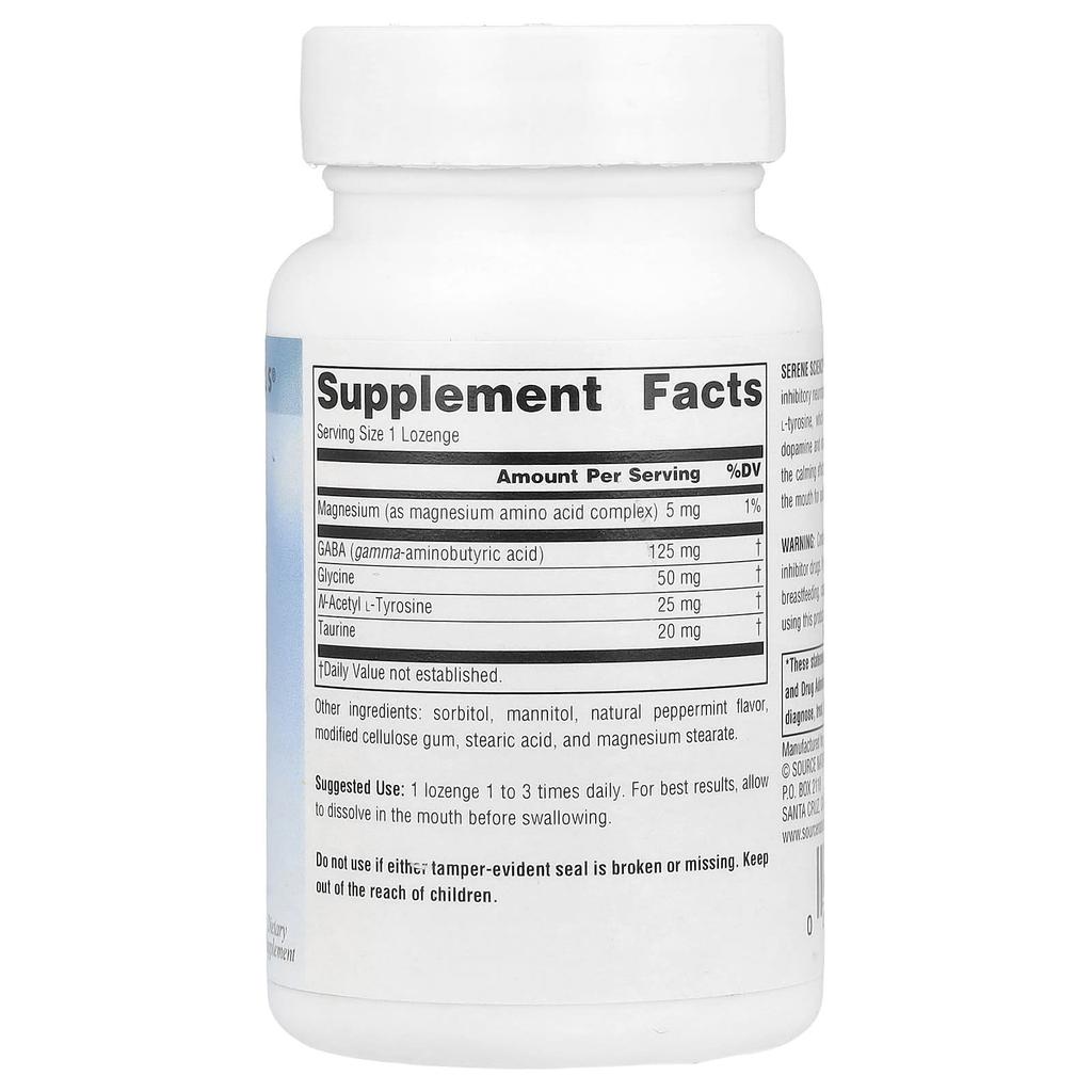 Serene Science®, Gaba Calm®, Peppermint, 60 Lozenges