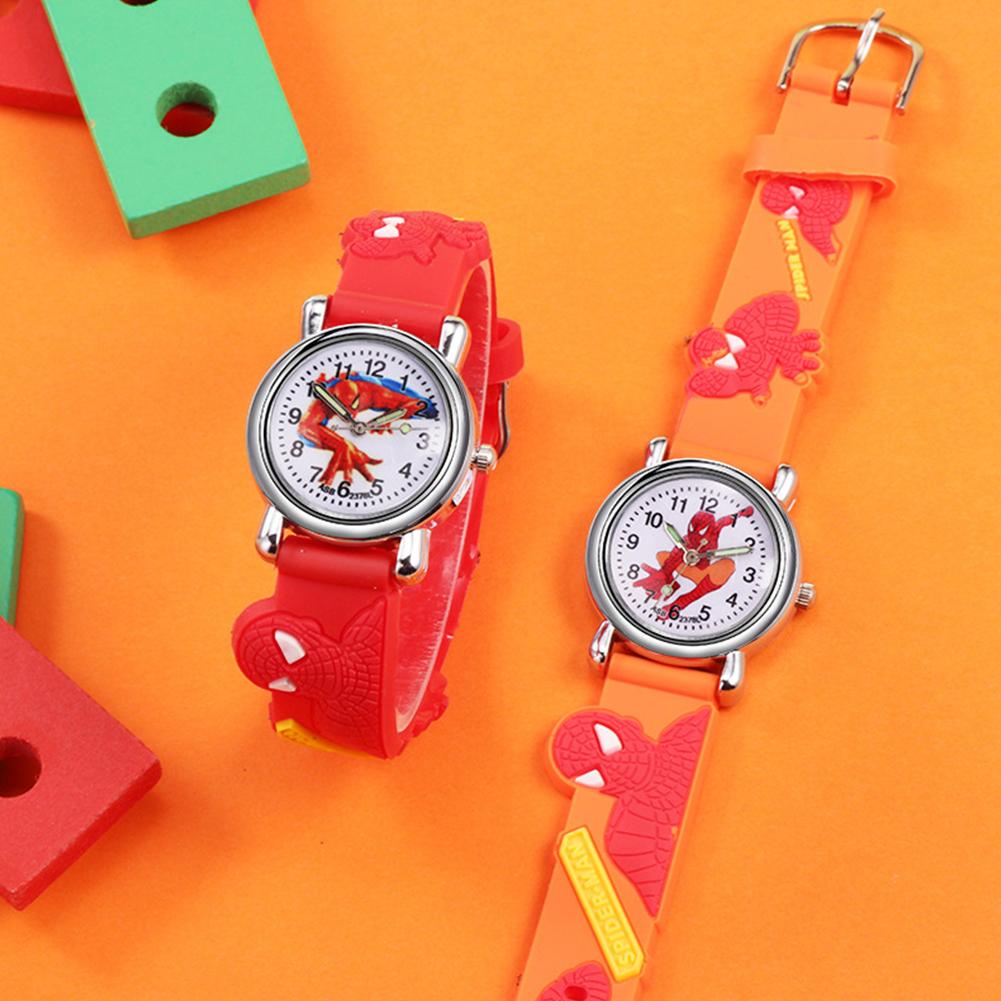Relógio Infantil de Silicone com Desenho Animado Fofo para Meninos e Meninas com Mostrador Redondo