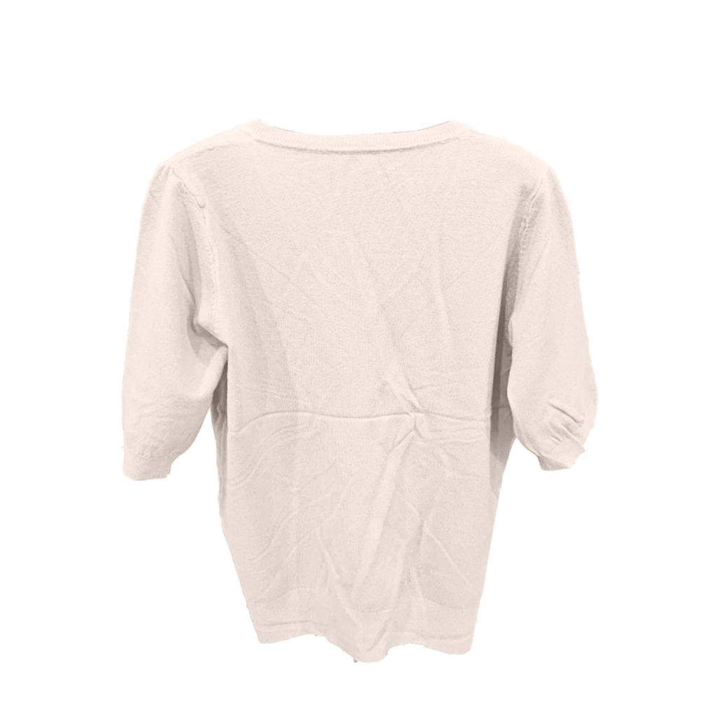 Fashion Women's Knitted V-neck Sweater Loose Bottoming Shirt T-shirt