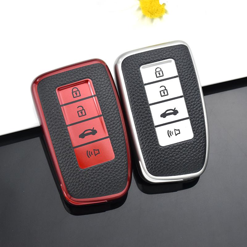 Piele TPU mașină cu 4 butoane husă husă suport pentru geanta pentru Lexus NX GS RX IS ES GX LX RC 200 250 350 LS 450H Accesorii de protecție