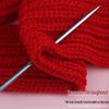 35cm Edelstahl Einspitzige Stricknadeln Set mit Stoppern