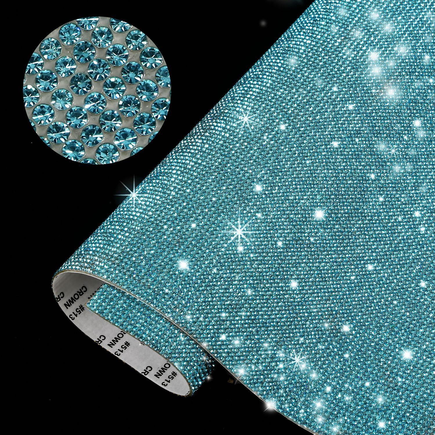 

DIY Rhinestone Stickers With Adhesive Mesh And Full Diamond Stickers One Size синий