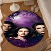 vampire Saga Romance Round Rug for Livingroom,Bedroom, Palyroom, Chair Rug, Area rug, Circle Carpet, Large Size Fan Christmas gift