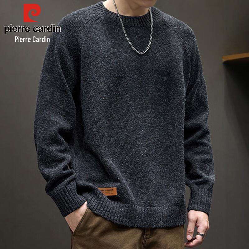 

Pierre Cardin Men s Retro Round Neck Knit Sweater XL