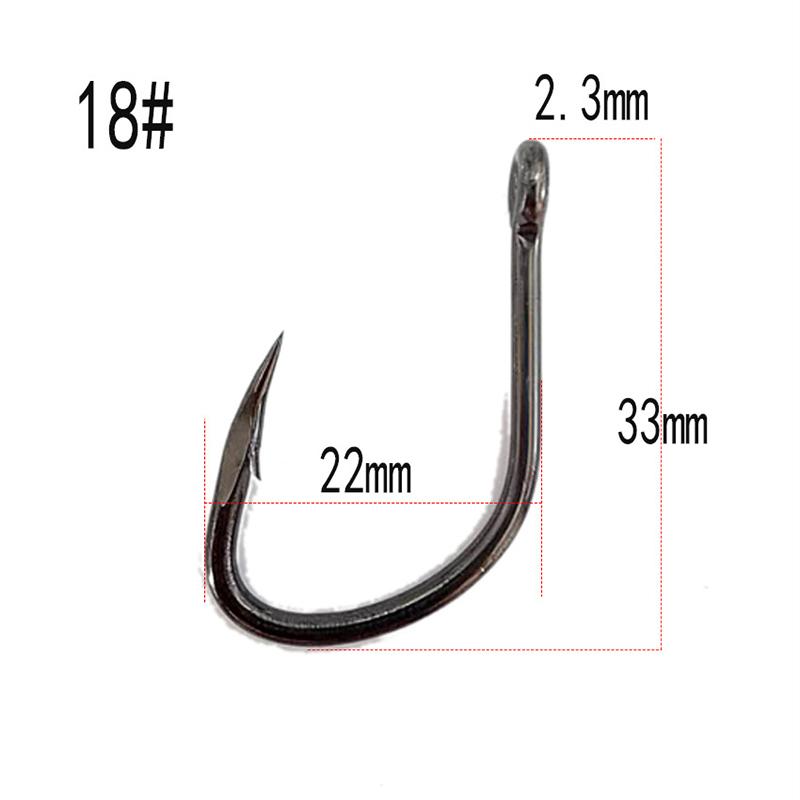 

Рок Спот Крючок Горечавка Крючок Глубоководная Ловля с Лодки Гигантский Крючок Ловля со Дна Крючок с Большим Ушком Крючок с Кривым Жалом для Крупной Живой Наживки 18