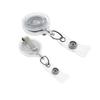 Personalized Custom Shaped Acrylic Gift Retractable Badge Clip Scroll Rotating Easy-pull ID Buckle Easy-pull Buckle