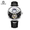 Ochstin New Model Sun And Moon Fully Automatic Watch Flywheel Mechanical Movement Watch Leather Strap Men's Mechanical Watches