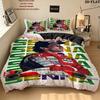 Set Copripiumino Trapuntato Ayrton Senna Federe Decorazione Casa Regalo di Compleanno (1 * copripiumino + 2 * federa, senza nucleo)