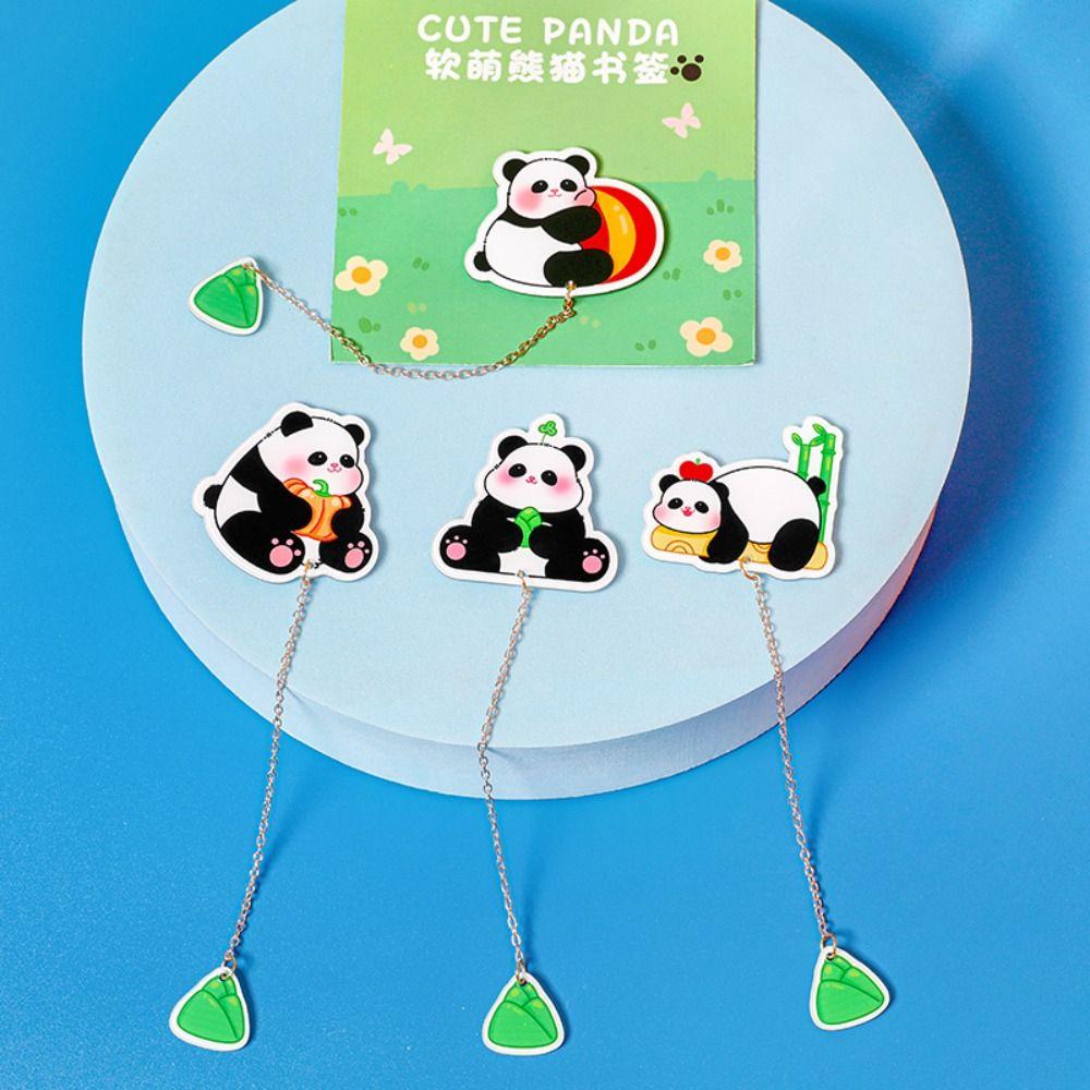 

3pcs Book Paginator Panda Book Page Marker Chinese Style Reading Bookmark Exquisite Gift